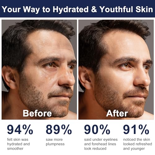 Skin Care for Men,Hydrate,Firm,Anti-Aging & Wrinkle 5Pcs Facial Skin Care Routine Kit Set,Mens Christmas Gifts Stocking Stuffers Secret Santa Gift for Men Him Dad Boyfriend Husband Birthday Valentines