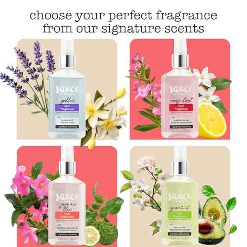 SAUCE BEAUTY Jasmine Bliss Hair Fragrance, 5.2 Oz, Long-Lasting with Brazilian Jasmine and Saffron Notes, UV Protection, Lightweight, Suitable for Everyday Use