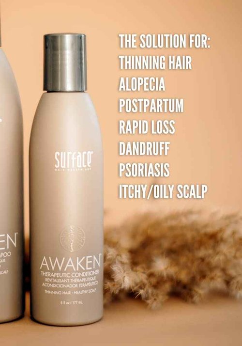 Surface Hair Awaken Therapeutic Shampoo & Conditioner Bundle, For Visibly Thicken, Strengthen Fine Hair, 2-Piece Set