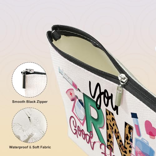 Nurse Gifts RN Makeup Bag Nurse Accessories for Work Nurse Practitioner Nurse Gifts for Women Cosmetic Bag Rn Gifts for Nurses Coworker Nursing Student Graduation Nurses Day Christmas Birthday Gift