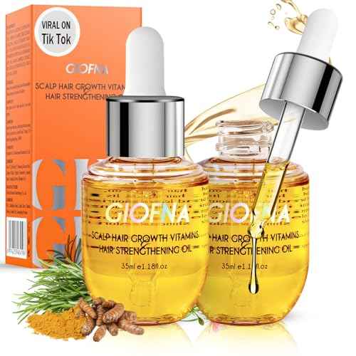 Hair Oil, Rosemary Serum for Hair Growth, Scalp Care for Curly, Thick, Frizzy, and Damaged Hair, Reduce Hair Loss for Women and Men (2Pcs)