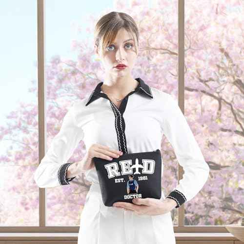 GJTIM TV Show Cosmetic Makeup Bag Docotr Character Fan Gift Doctor Gift Doctor Zipper Pouch(Doctor1981 Bag)