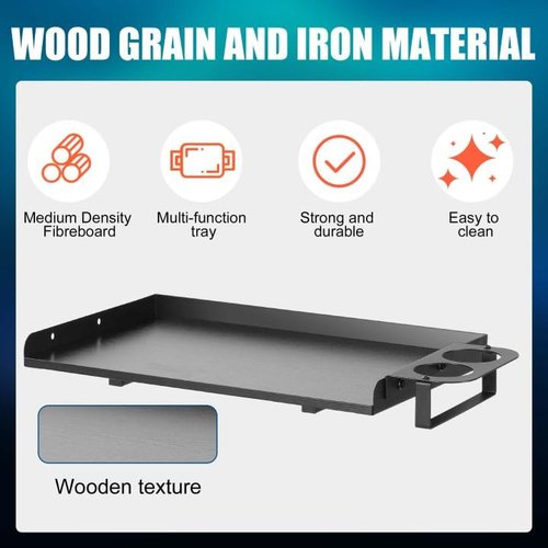 Poarmeey Tattoo Tray on Wheels Salon Tray Cart with Cylinder Rack Rolling TrayTable Station Adjustable Height for Tattoo Studio Salon