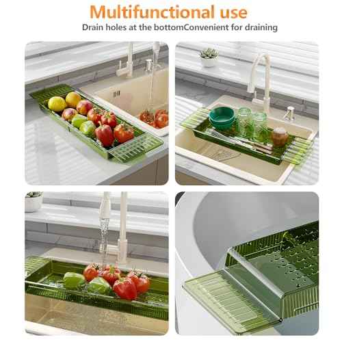 Bathtub Caddy Tray, Adjustable Bath Tray for Tub, Bath Accessories, Tub Caddy for Bathroom Luxury Spa, Expandable Size Bath Tub Organizer with Anti-Slip mat, Fits Most Tubs