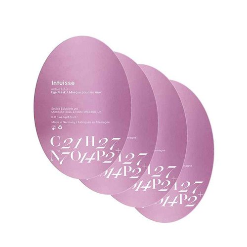 Intuisse - Active NAD+ Collagen Eye Mask - 5% Pharma-Grade NAD+ Advanced Liposomal Formulation - Smoothing & Depuffing Patches - Peptide-Enhanced Undereye Treatment (0.44 fl oz)