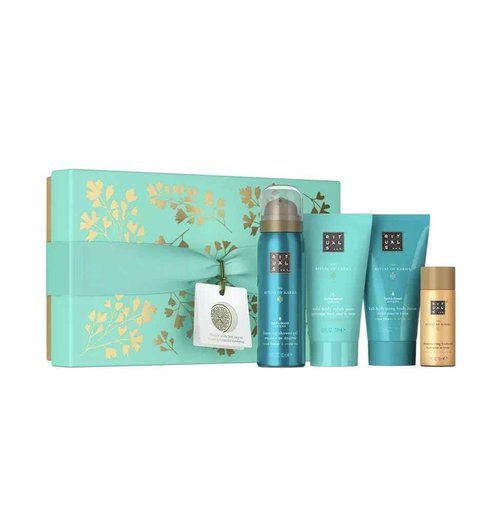RITUALS Karma Giftset Body Cream 2.36 oz, Body Oil 1 oz, Foaming Shower Gel 1.7 oz, Cooling Shower Gel 1.7 oz
