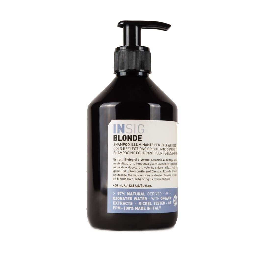 InSight Professional Shampoo, Brightening 13.5 Fl. Oz., BLONDE Cold Reflections, Natural Ingredients, Color Protection, Unisex