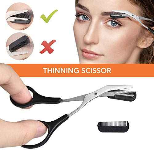 Eyebrow Kit, Multipurpose Exfoliating Dermaplaning Tool Face kits for Women Girl, Eyebrow Grooming Set (9 in 1)