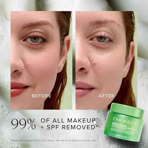 Farmacy Gentle Double Cleanse Skincare Gift Set - Fragrance-Free Gentle Creamy Face Cleanser & Makeup Remover Cleansing Balm - Melts Away Makeup & Helps Promote Healthy Skin (2 Count)