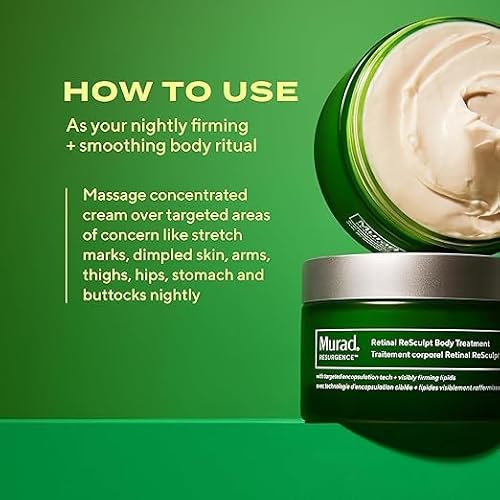 Murad Retinal ReSculpt Body Treatment ? Encapsulated Retinal, Shea & Avocado Extract Body Cream to Firm, Lift, and Smooth Crepey Sagging Skin, Targeting Cellulite and Stretch Marks Nightly ? 5.0 Fl Oz