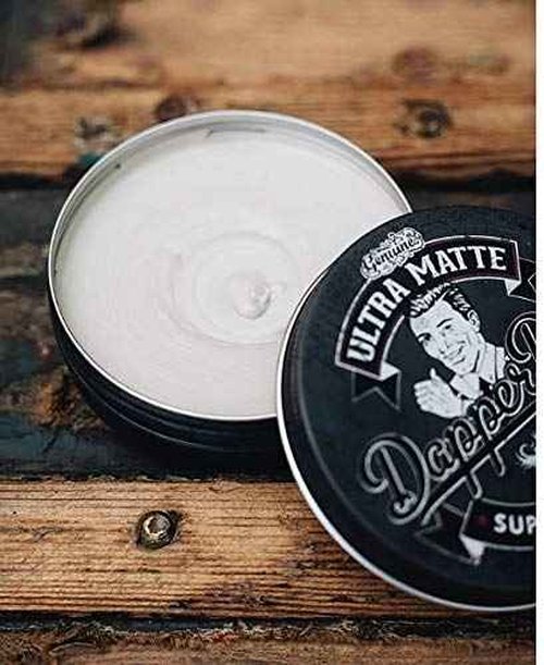Dapper Dan Ultra Matte Hair Clay, Super Hold, Long Lasting Clay with Immediate Grip, Easy Application Hair Styling Clay For Men, Gently Fragranced, 2 x 3.38 fl oz