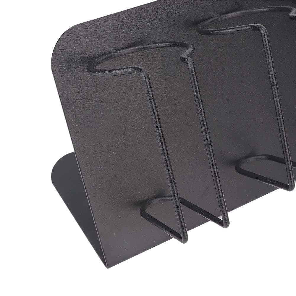 Hair Clipper Holder,Hair Clipper Rack, 4 Slots Stainless Steel Electric Hair Clipper Storage Rack Hair Cutter Trimmer Holder Stand Used for Salon Appliance Rack (Black)