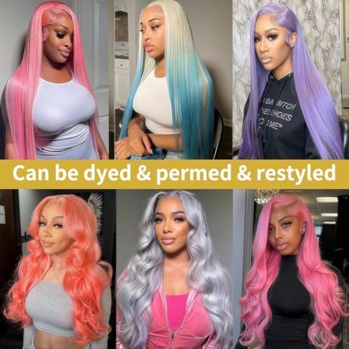 Koiaskral 613 Lace Front Wig Human Hair 20 Inch 200% Density Body Wave 13x6 HD Transparent Lace Pre-Plucked with Baby Hair