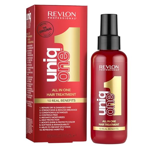 UniqOne Revlon Professional Hair Treatment, Moisturizing Leave-In Product, Repair For Dry and Damaged Hair, Promotes Healthy Hair, 5.1 Fl Oz (Pack of 1)