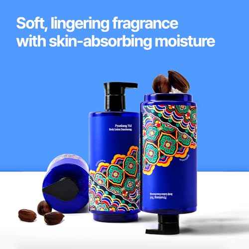 Pyunkang Yul PKY Dancheong Body Lotion, Intensive Moisture, Natural Scents with Essential Oils, Inspired by Fade-Resistant Korean Dancheong, Zero Irritation, Korean Skincare (11.83 Fl. Oz, 350ml)