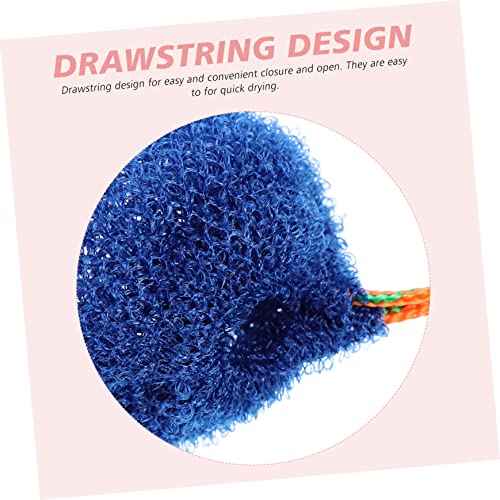 Angoily 8pcs Exfoliating Soap Net Bags for Face Cleaning and Bath Use Mesh Drawstring Pouches for Lathering Handmade and Natural Soaps