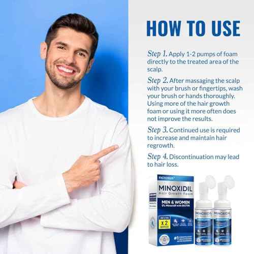 5% Minoxidil Foam, Minoxidil for Men Foam, Minoxidil for Women Hair Growth, Minoxidil for Men and Women. (4 Ounce)