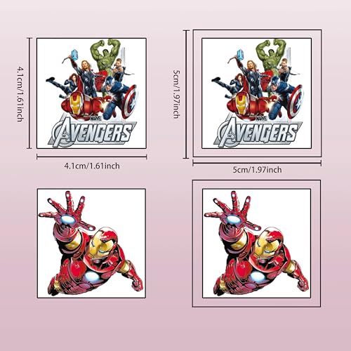 40Sheets Avengers Temporary Tattoos for Kids,Cartoon Avengers Temporary Tattoos Gift For Fan Birthday Party Decorations for Girl Boys Home Activity Class Prizes Carnival Christmas Rewards