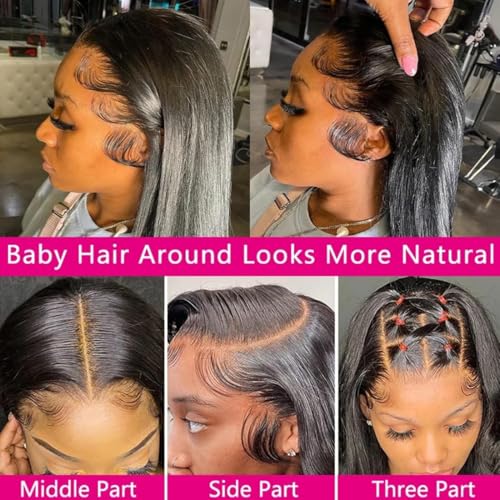 13x6 straight lace front wig human hair (20inch)