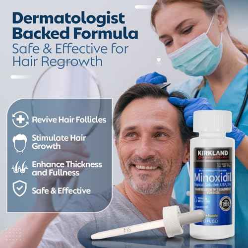 Minoxidil For Men 5% Topical Solution For Hair Regrowth Treatment 6 Month Supply 6 X 2 Fl Oz With A Braidz Comb