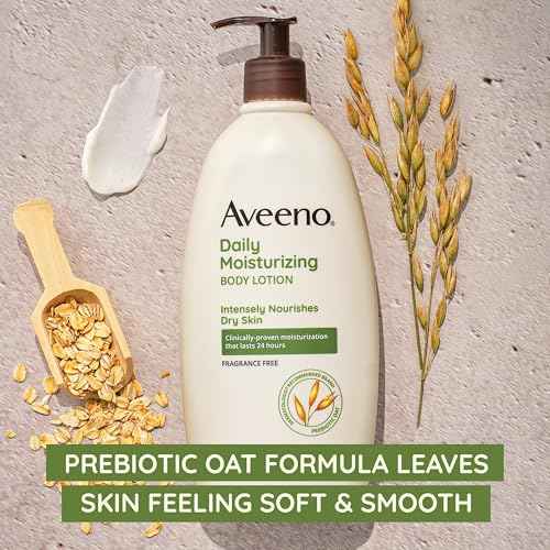 Aveeno Sheer Hydration Daily Moisturizing Fragrance-Free Lotion with Nourishing Prebiotic Oat, Fast-Absorbing Body Moisturizer for Dry Skin with Lightweight, Breathable Feel, 18 fl. oz