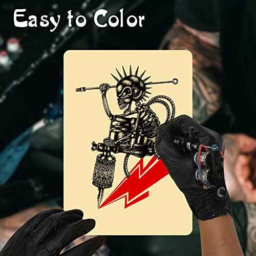 5 Sheets Large Tattoo Practice Skin Double Sides Using Thickness 3mm Fake Skin Silicone Practice Skin for Beginners