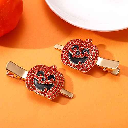 Halloween Hair Clips Gothic Spider Web Hairpins for Women Ghost Candy Corn Pumpkin Alligator Hair Barrette Halloween Hair Accessory Party Gifts
