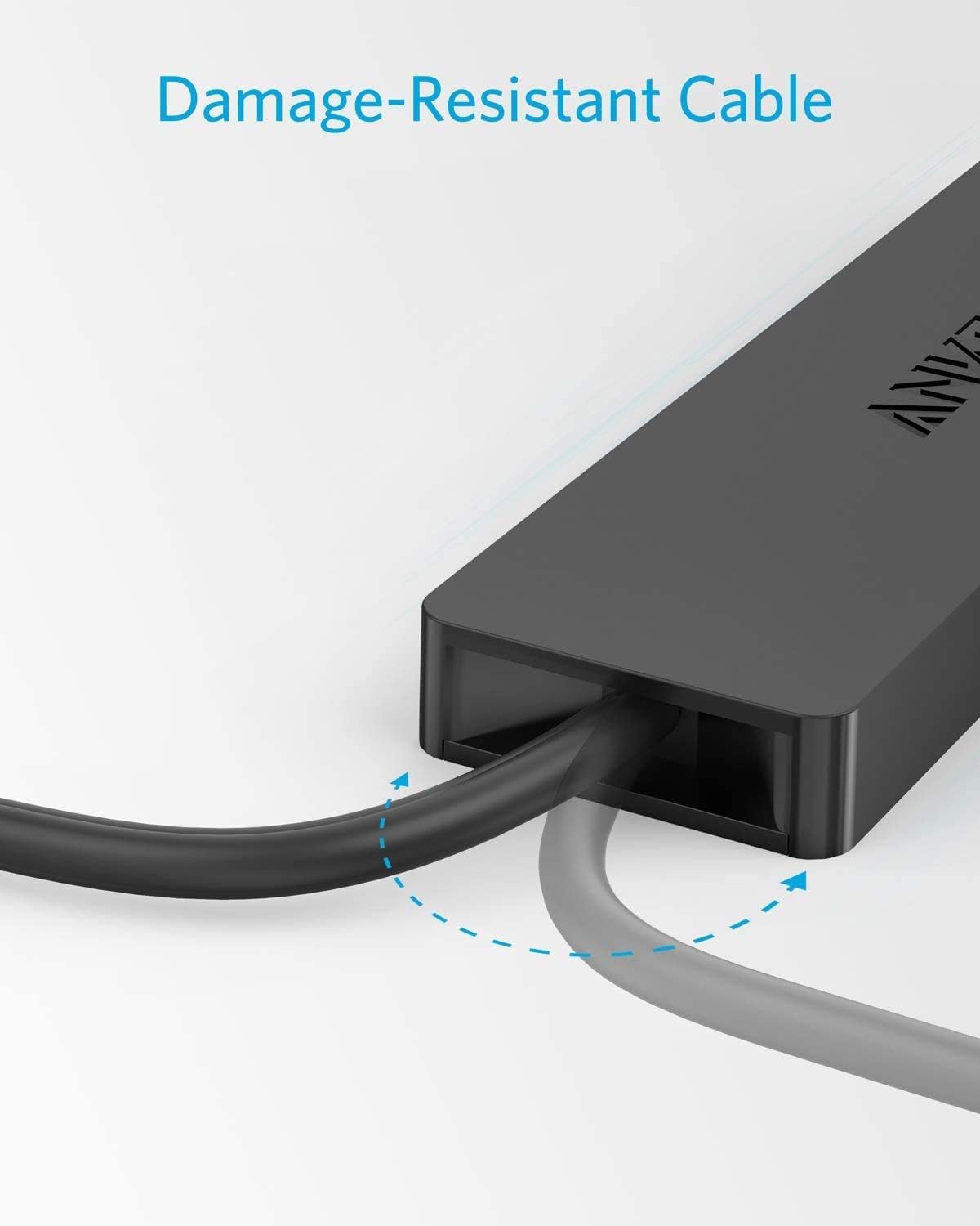 Anker PowerConf C200 2K Webcam for PC/Laptop/Mac, Computer Camera 4-Port USB 3.0 Hub, Ultra-Slim Data USB Hub with 2 ft Extended Cable