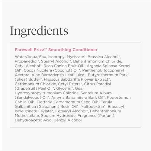 Briogeo Farewell Frizz Smoothing Conditioner, Tame Frizz and Restore Shine to Dull, Dry Hair, Nourishes and Smooths, Argan Oil for Shine, Vegan, Cruelty-Free, 33.8 fl oz