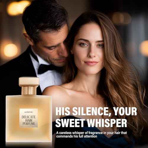 Hair Perfume, Natural Pheromones Perfume for Women with Long-Lasting Fragrance, Leave-In Conditioning Spray for Dry & Frizzy Hair