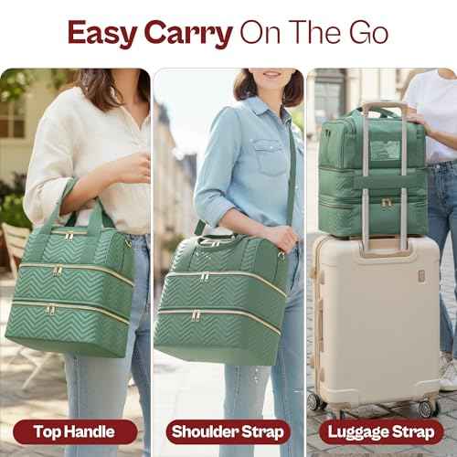 Castal Nail Polish Organizer Bag?3-Layer Nail Organizers and Storage Bag with Detachable Bottom Section?Holds 84 Bottles?Embroidered Nail Polish Case Organizer with Luggage Strap & Card Slot?Teal