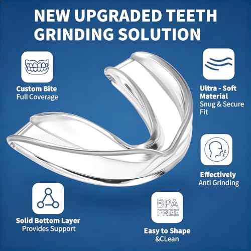 Mouth Guard for Grinding Teeth at Night,4 PCS Night Guards for Teeth Grinding,Teeth Grinding Mouth Guard for Sleep,Night Guard(One Size)