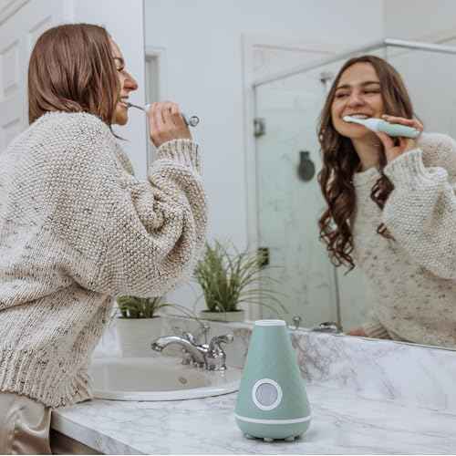 Tao Clean UV Sanitizing Sonic Toothbrush and Cleaning Station, Electric Toothbrush, Dual Speed Setting, Seaglass Green