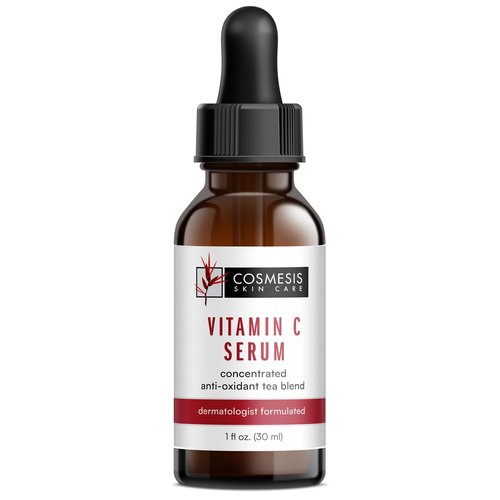 Cosmesis Vitamin C Serum: Rejuvenate & Protect Skin with 12% Concentrated Vitamin C & Antioxidant Tea Extracts for Brighter, Healthier Skin - 1 fl oz.