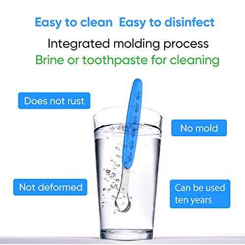 New Version Tongue Scraper Cleaner for Adults & Kids, Medical Grade Metal Tongue Brushes Set for Fresh Breath Dental Eliminate Bad Breath in Seconds