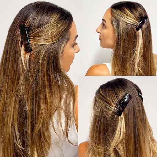 Camila Paris CP2942 French Hair Side Comb, Small Tortoise Shell, French Twist Hair Combs Decorative, Strong Hold Hair Clips for Women Bun Chignon Up-Do Styling Girls Hair Accessories, Made in France