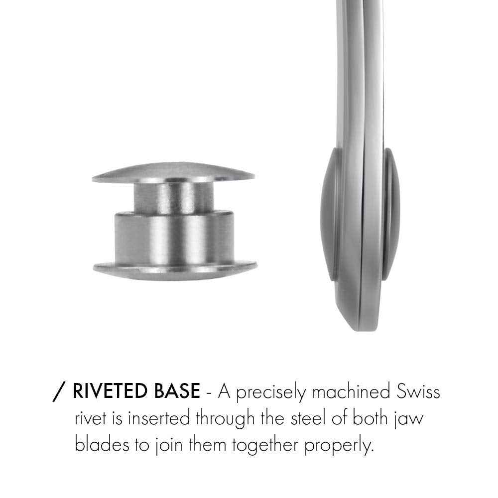 GERMANIKURE Nail clippers and Glass Nail File Set in Dark Purple Leather Case - Made in Solingen Germany of FINOX Stainless Steel, Glass Nail Care Supplies Made in Czech Republic