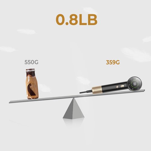 Supersonic Hair Dryer with Diffuser，secadora de Pelo para Mujer，150000 RPM Professional High-Speed Drying Professional Blow Dryer for Women，Low Noise for Home hot (Black glod)