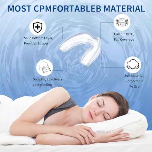 Mouth Guard for Grinding Teeth at Night,Night Guards for Teeth Grinding.Food-Grade&Comfotable Safety Mouth Guard for Sleeping(4 Packs).