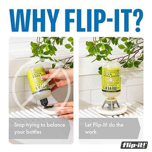 Flip-It! 2-Pack Premium Bottle Emptying Kit ? No more wasted product - Fits most plastic bottles ? Get out every drop of Shampoos, Lotions, & More ? 2 Base Caps, 6 Adapters ? Pastel Color Edition