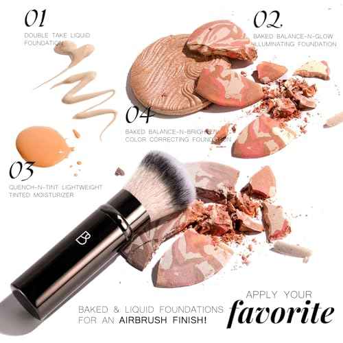 BS-MALL Professional Makeup Brush Set With Portable Case - Eyeshadow Brush, Concealer Brush, Blush Brush & Foundation Brush For Travel 20 Pcs, Labeled Daily Use & Versatile Occasions