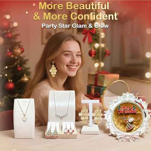 Advent Calendar 2025 Holiday Beauty Advent Calendar For Teen Girls & Adult Women, New Year 24PCS Beauty Fashion and Jewelry Sets Makeup Gifts, Christmas Countdown Calendar Gift for Mom, Wife, Sister