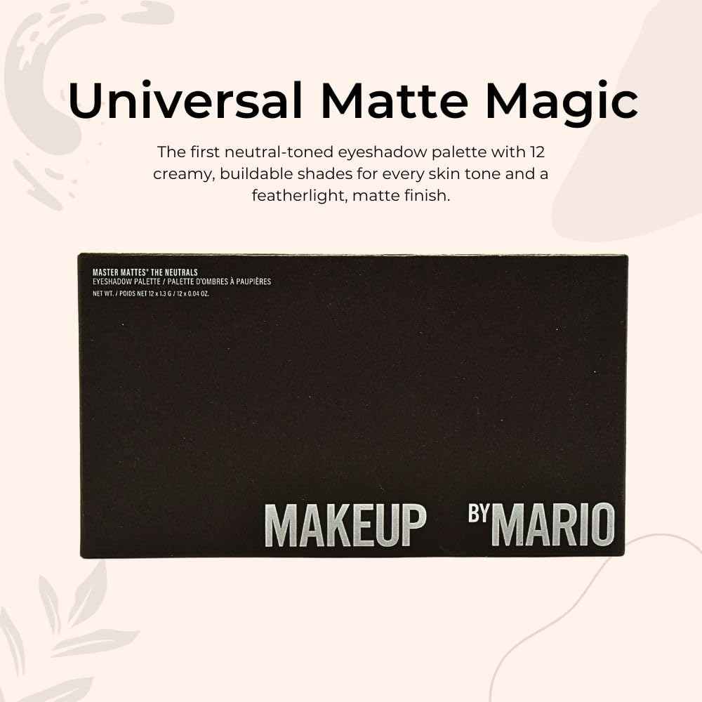 Makeup By Mario Master Mattes Eyeshadow Palette - The Neutrals, 0.65 Ounce (Pack of 1)