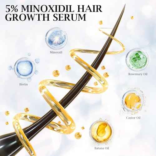5% Minoxidil for Men/Women Hair Growth Serum Spray,Thinning Hair Loss/Regrowth Treatment for Women/Men,Minoxidil for Men¡¯s Beard,Contain Rosemary Oil,Batana Oil for Hair Growth,Gentler,Refreshing 60ml