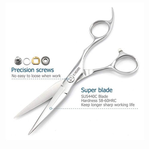 6 INCH Hair Cutting Scissors and 5.75 INCH Hair Thinning Scissors Barber Scissors Hairdressing Scissors Kinsaro