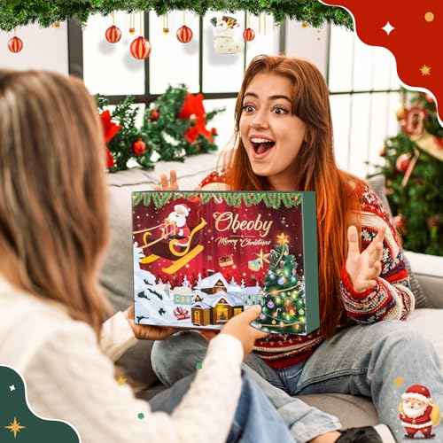 Advent Calendar 2025 for Girls, Beauty Advent Calendar with Makeup Jewelry Hair Accessories Set, 24 Days of Christmas Countdown Calendar Gift for Teen Girls