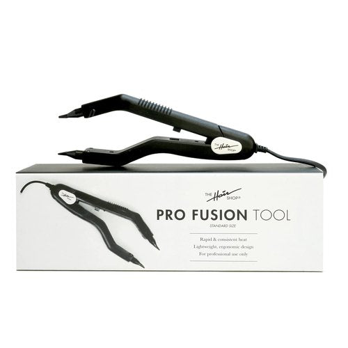 Pro Fusion Tool by The Hair Shop - Keratin Melting Connector Machine for Hair Extensions, Matte Black Ergonomic Patented Design - Professional Salon Heat Tool for Keratip