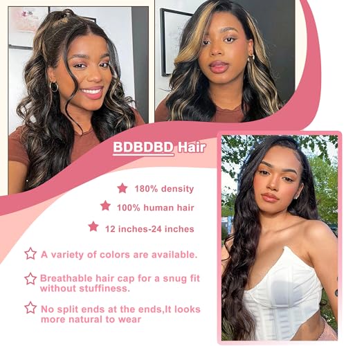V Part Wig Human Hair Kinky Straight 100% Real Human Hair Upgrade U Part Human Hair Wig 180% Density Beginner Friendly Natural Color (20 inch)