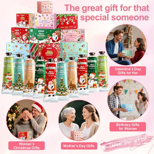 10 Pack Christmas Hand Lotion Gifts Set£¬Moisturizing Hand Cream for Women, Mini Travel Size Holiday Gifts, Stocking Stuffers & Bulk Gifts for Christmas Appreciation 30ml