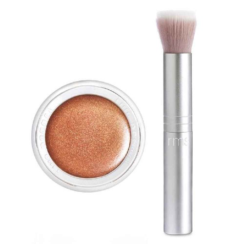 RMS Beauty Buriti Bronzer and Skin2Skin Blush Brush Bundle